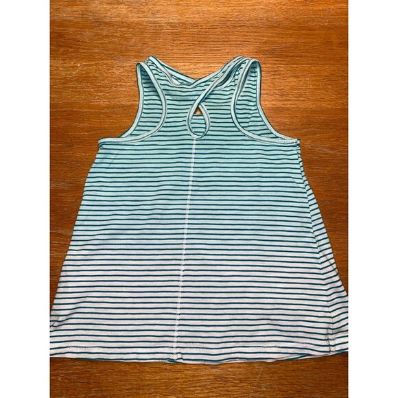 Girls Striped Racerback Tank Top - Size Medium/7/8 - Picture 4 of 5